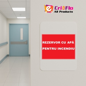 Indicator Pentru rezervor cu apa pentru incendiu, Sticker autocolant - Img 4