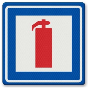 Indicator pentru stingatoare, Sticker autocolant