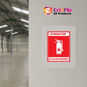 Indicator Pentru stingator in caz de incendiu, Sticker autocolant - Img 3