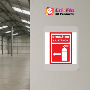 Indicator Pentru stingator la stanga, Sticker autocolant - Img 3