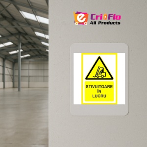 Indicator Pentru stivuitoare in lucru, Sticker autocolant - Img 3