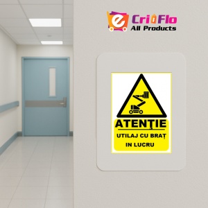 Indicator Pentru utilaj cu brat, Sticker autocolant - Img 4