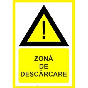 Indicator Pentru zona de descarcare, Sticker autocolant