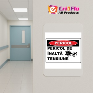 Indicator Pericol de inalta tensiune, Sticker autocolant - Img 4