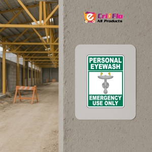 Indicator Personal Eyewash Sign, Sticker autocolant - Img 5