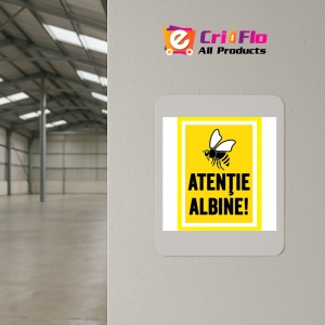 Indicator Placute atentie albine, Sticker autocolant - Img 3
