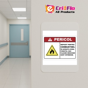 Indicator Placute pentru depozit pentru combustibil, Sticker autocolant - Img 4