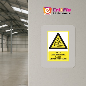 Indicator Placute pentru gaze sub presiune gases under pressure, Sticker autocolant - Img 3