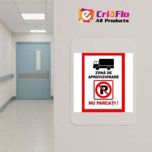 Indicator Placute zona de aprovizionare nu parcati parcare interzisa, Sticker autocolant - Img 4