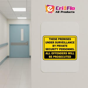 Indicator Premises Under Surveillance Sign, Sticker autocolant - Img 4