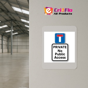 Indicator Private no public access, Sticker autocolant - Img 3