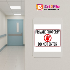 Indicator Private property do not enter, Sticker autocolant - Img 4