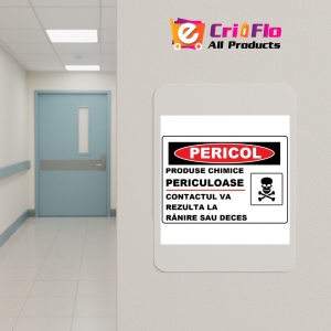 Indicator Produse chimice periculoase pericol de moarte, Sticker autocolant - Img 4