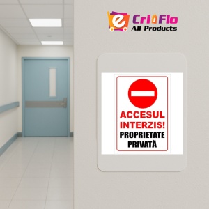 Indicator Proprietate privata si accesul interzis, Sticker autocolant - Img 4
