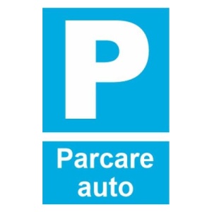 Indicator protectia muncii parcare auto, Sticker autocolant