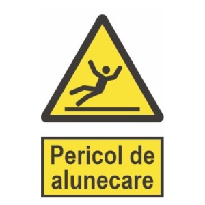 Indicator protectia muncii pericol de alunecare, Sticker autocolant