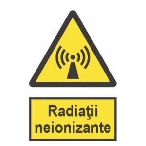 Indicator protectia muncii radiatii neionizate, Sticker autocolant