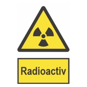 Indicator protectia muncii radioactiv, Sticker autocolant