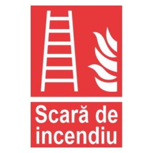 Indicator protectia muncii scara de incendiu, Sticker autocolant