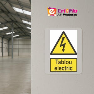 Indicator protectia muncii tablou electric, Sticker autocolant - Img 4