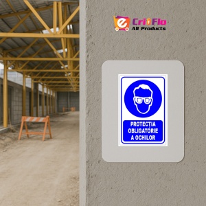 Indicator Protectia obligatorie a ochilor, Sticker autocolant - Img 5