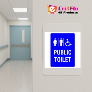 Indicator Public Toilet Sign, Sticker autocolant - Img 4