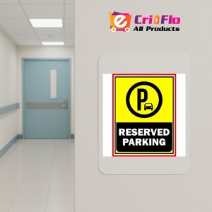 Indicator Reserved parking sign personalized, Sticker autocolant - Img 4