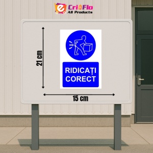 Indicator Ridicati corect indicator de obligativitate, Sticker autocolant - Img 2