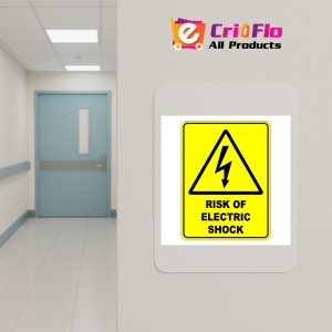 Indicator Risk Of Electric Shock Sign, Sticker autocolant - Img 4
