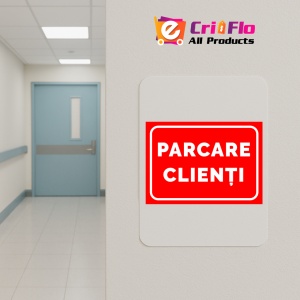 Indicator Rosu parcare clienti, Sticker autocolant - Img 4