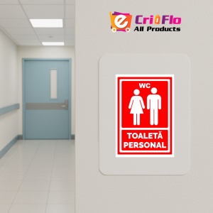 Indicator Rosu toaleta personal, Sticker autocolant - Img 4