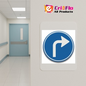 Indicator rutiera pentru circulatie la dreapta, Sticker autocolant - Img 4