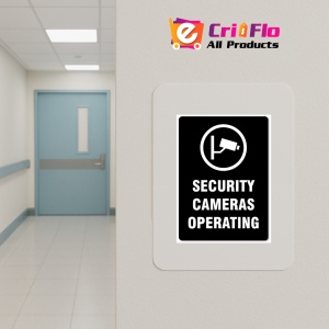 Indicator Security cameras operating signs, Sticker autocolant - Img 5