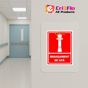 Indicator Semn bransament de apa, Sticker autocolant - Img 5