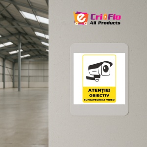 Indicator Semn cctv video, Sticker autocolant - Img 4
