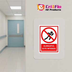 Indicator Semn de alergatul interzis, Sticker autocolant - Img 5