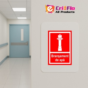 Indicator Semn de bransament de apa, Sticker autocolant - Img 5