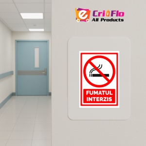 Indicator Semn de fumatul interzis, Sticker autocolant - Img 5