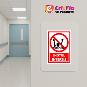 Indicator Semn de inotul interzis, Sticker autocolant - Img 5