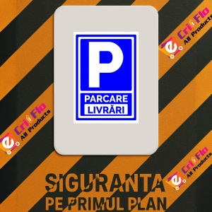Indicator Semn de parcare livrari, Sticker autocolant - Img 3