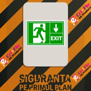 Indicator Semn de prim ajutor exit dreapta jos, Sticker autocolant - Img 3