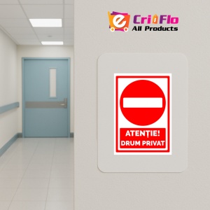 Indicator Semn drum privat, Sticker autocolant - Img 5