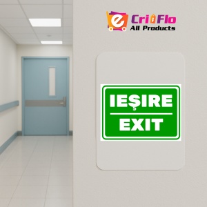 Indicator Semn exit iesire, Sticker autocolant - Img 5