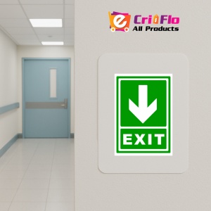 Indicator Semn exit spre directie in jos, Sticker autocolant - Img 5