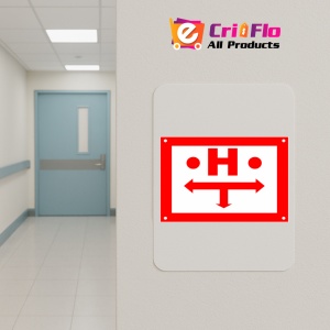 Indicator Semn H HIDRANT, Sticker autocolant - Img 5