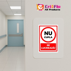 Indicator Semn nu cupla se lucreaza, Sticker autocolant - Img 5