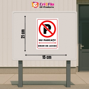 Indicator Semn nu parcati drum de acces, Sticker autocolant - Img 2