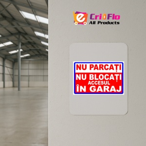 Indicator Semn nu parcati nu blocati accesul in garaj, Sticker autocolant - Img 4