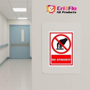 Indicator Semn pentru a nu atingeti, Sticker autocolant - Img 5