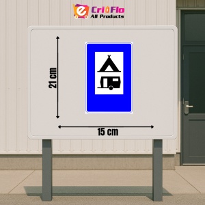 Indicator Semn pentru camping, Sticker autocolant - Img 2